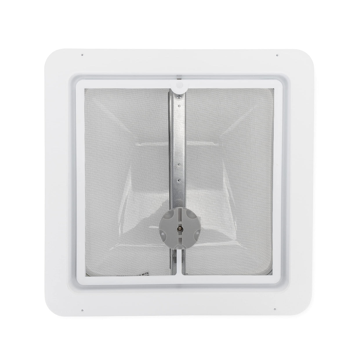 Camco vent side profile mounted on RV roof demonstrating low profile benefit