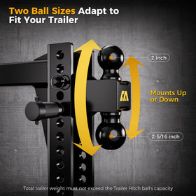 CAMMOO hitch installed on truck illustrating secure attachment and real-world use