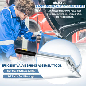 Camoo 66784 beside a wrench to show scale and portability for garage use
