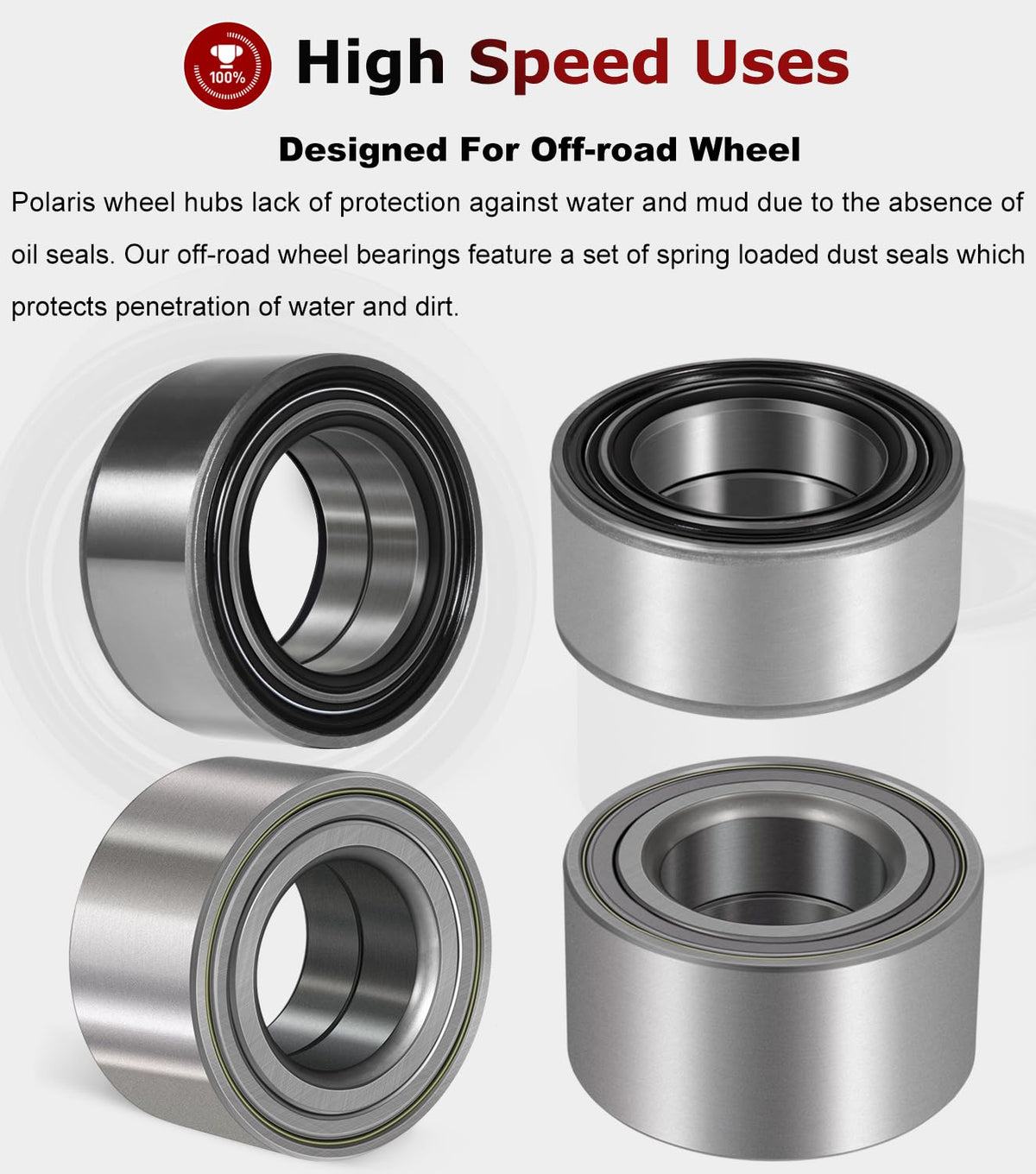 Camoo bearings installed on Ranger hub demonstrating restored wheel stability