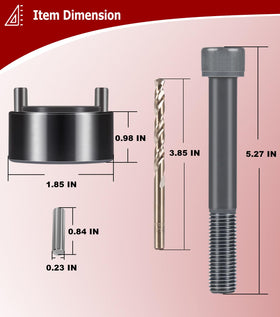 Camoo fixture mounted on harmonic balancer ensuring precise centering