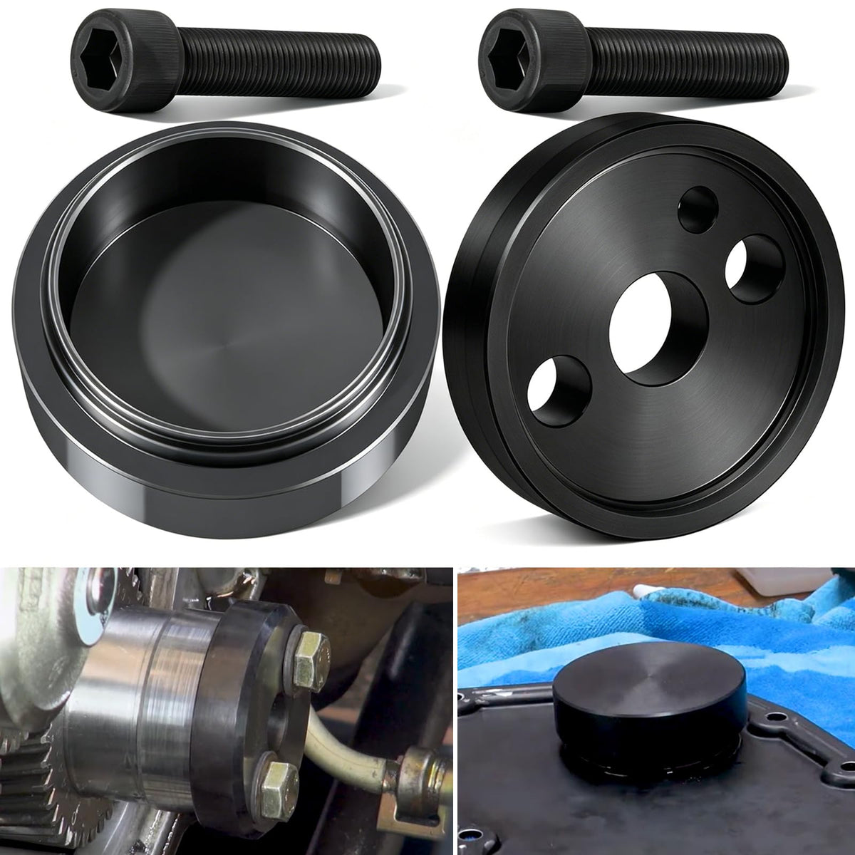 Camoo front cover seal installer kit showing all components and benefit of correct fit