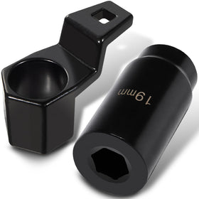 Camoo pulley holder and 19mm socket front view, ensures correct fit
