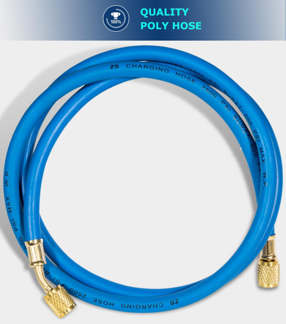 Camoo hose attached to fuel filter housing demonstrating correct use