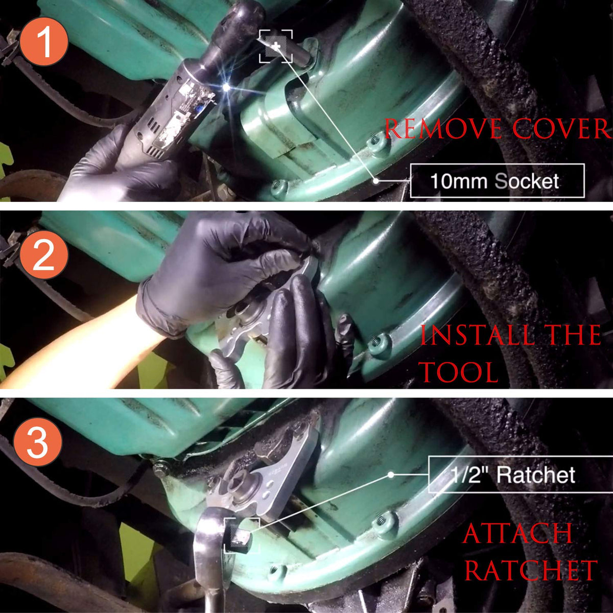 Camoo kit held by mechanic in garage illustrating practical in-use benefit