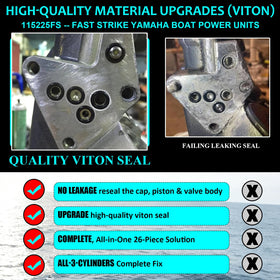 Camoo O-rings and small parts close detail for accurate rebuilds and fit