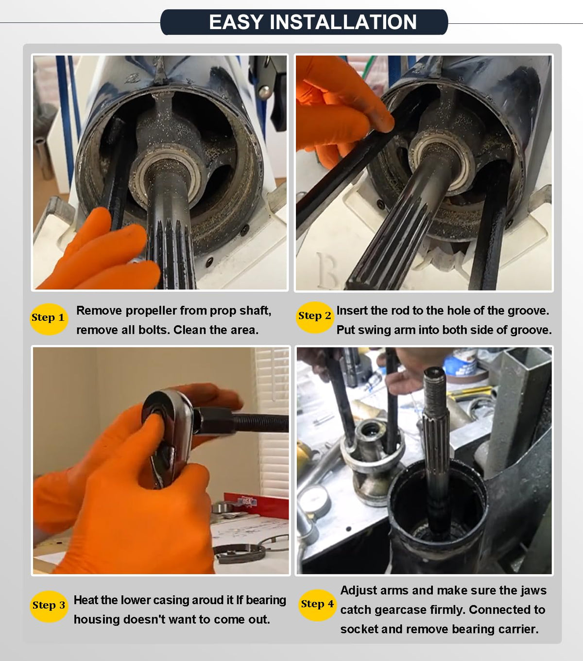 Camoo threaded shaft detail for controlled extraction benefit