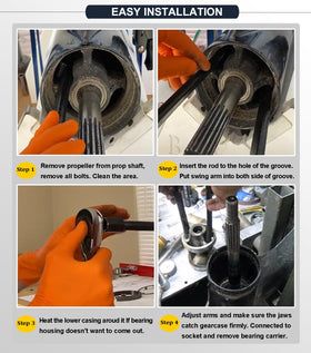 Camoo threaded shaft detail for controlled extraction benefit