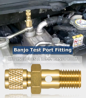 Camoo Schrader-valve hose close-up for controlled venting benefit