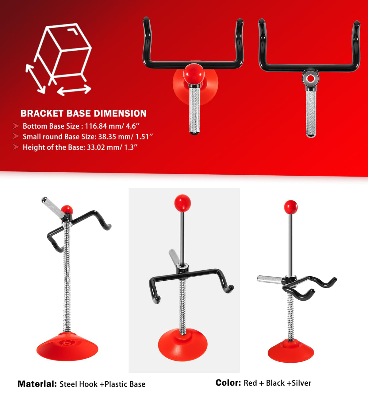 Camoo holder supporting large truck wheel demonstrating heavy-duty stability benefit