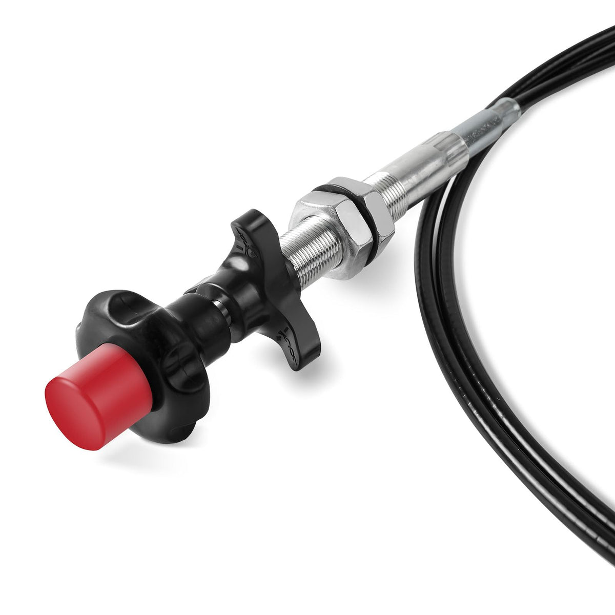 Camotokiit cable installed on a lawn mower demonstrating easy retrofit and control