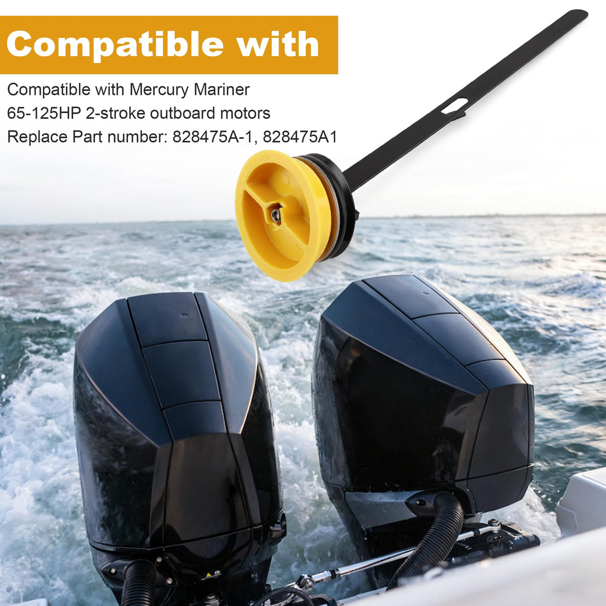 Camotokiit installed on outboard oil tank, restores secure sealing