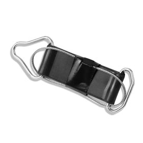 Camotokiit strap mounted under seat demonstrating secure tank support and reduced movement