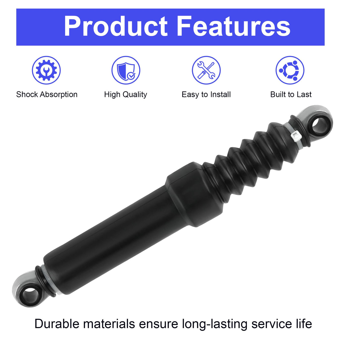 Camotokiit shock next to ruler showing correct length for compatibility