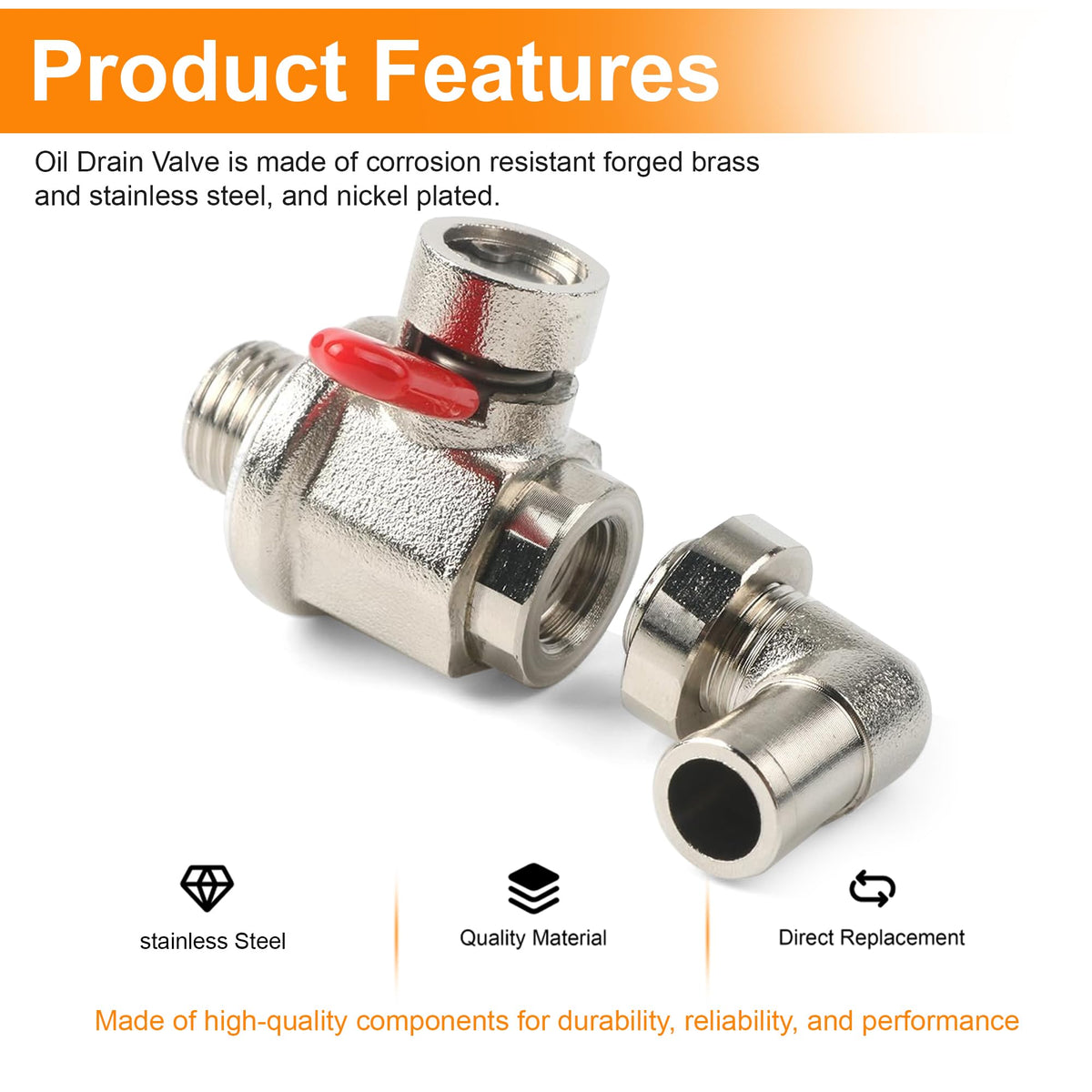 Camotokiit valve in use draining oil safely into a receptacle to prevent spills