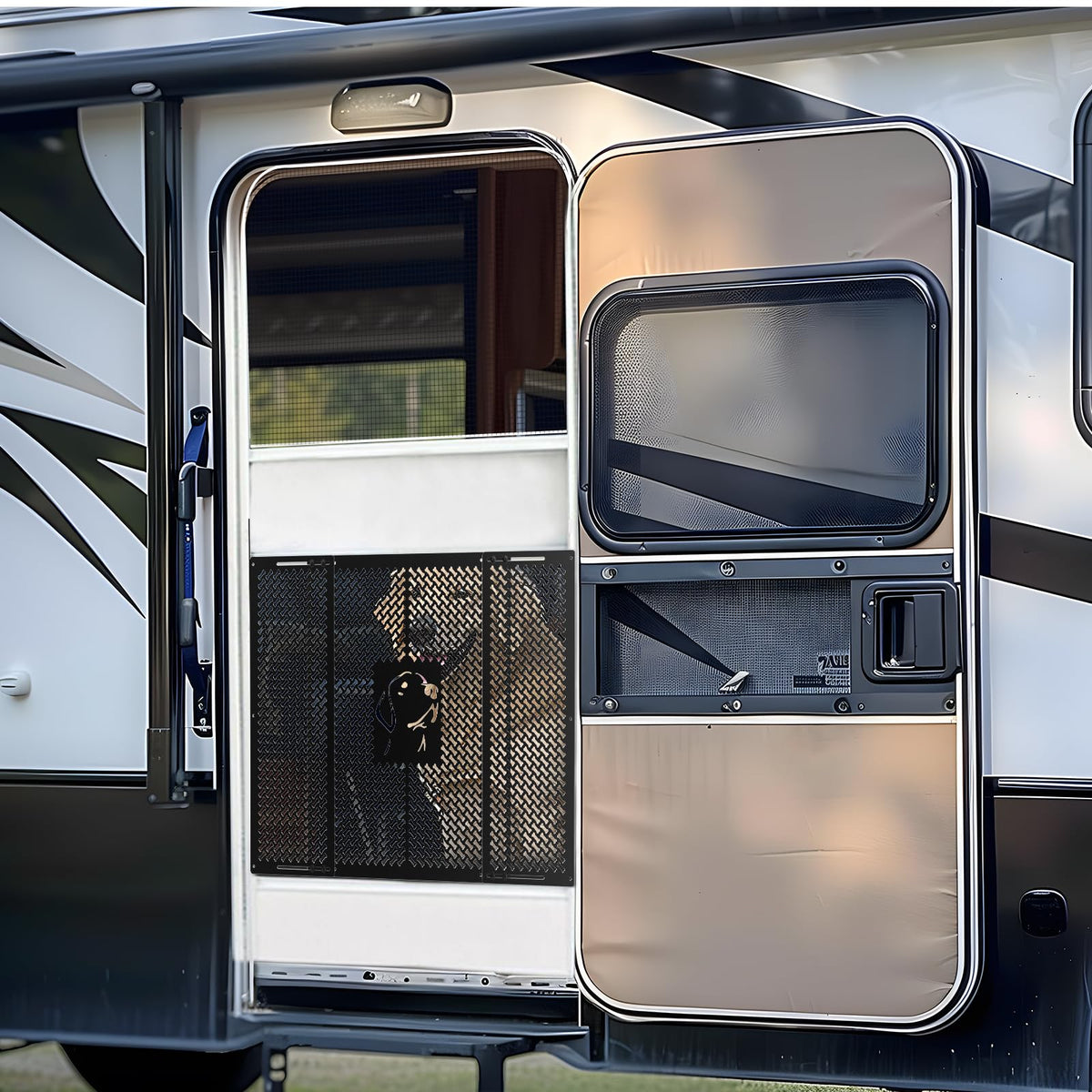 CAMPER MATTERS comparison showing grille fit across different door widths