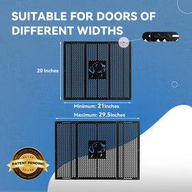 CAMPER MATTERS side profile showing adjustable width for a secure fit