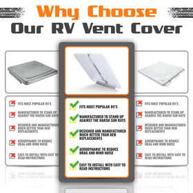 Camp'N vent cover underside showing mounting holes for simple installation