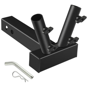 CAMPX front view hitch mount showing secure fit and durability