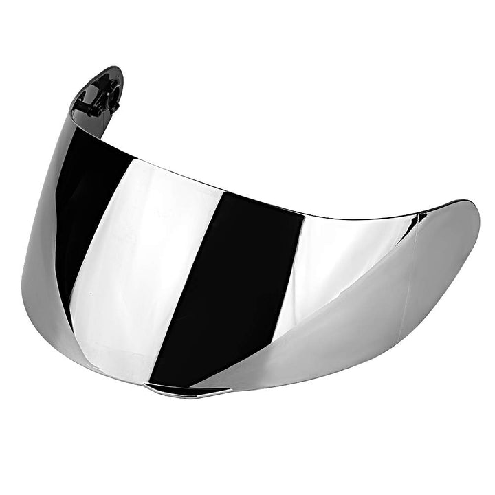 Camrusic front visor showing fit on AGV helmet and clear frontal protection