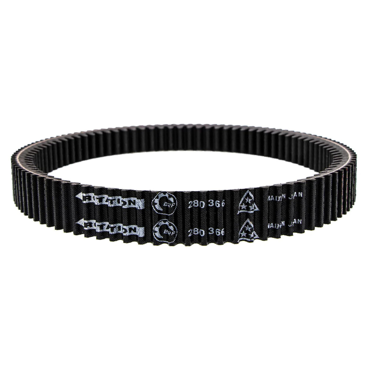 Can-Am clutch drive belt installed in vehicle illustrating proper fit and performance