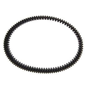 Can-Am clutch drive belt next to ruler showing exact dimensions for correct fit