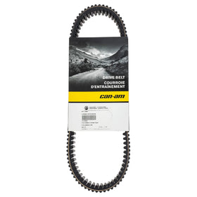Can-Am OEM drive belt front view showing original packaging and part number