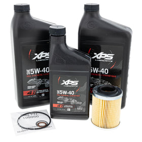 Can-Am kit front packaging showing complete oil change contents and convenience