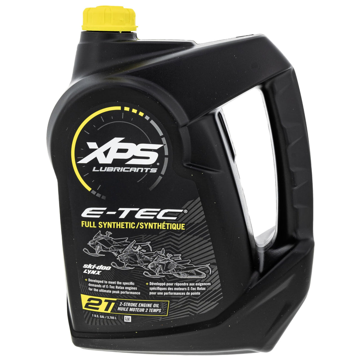 Can‑Am OEM oil gallon front label showing part number and clarity benefit