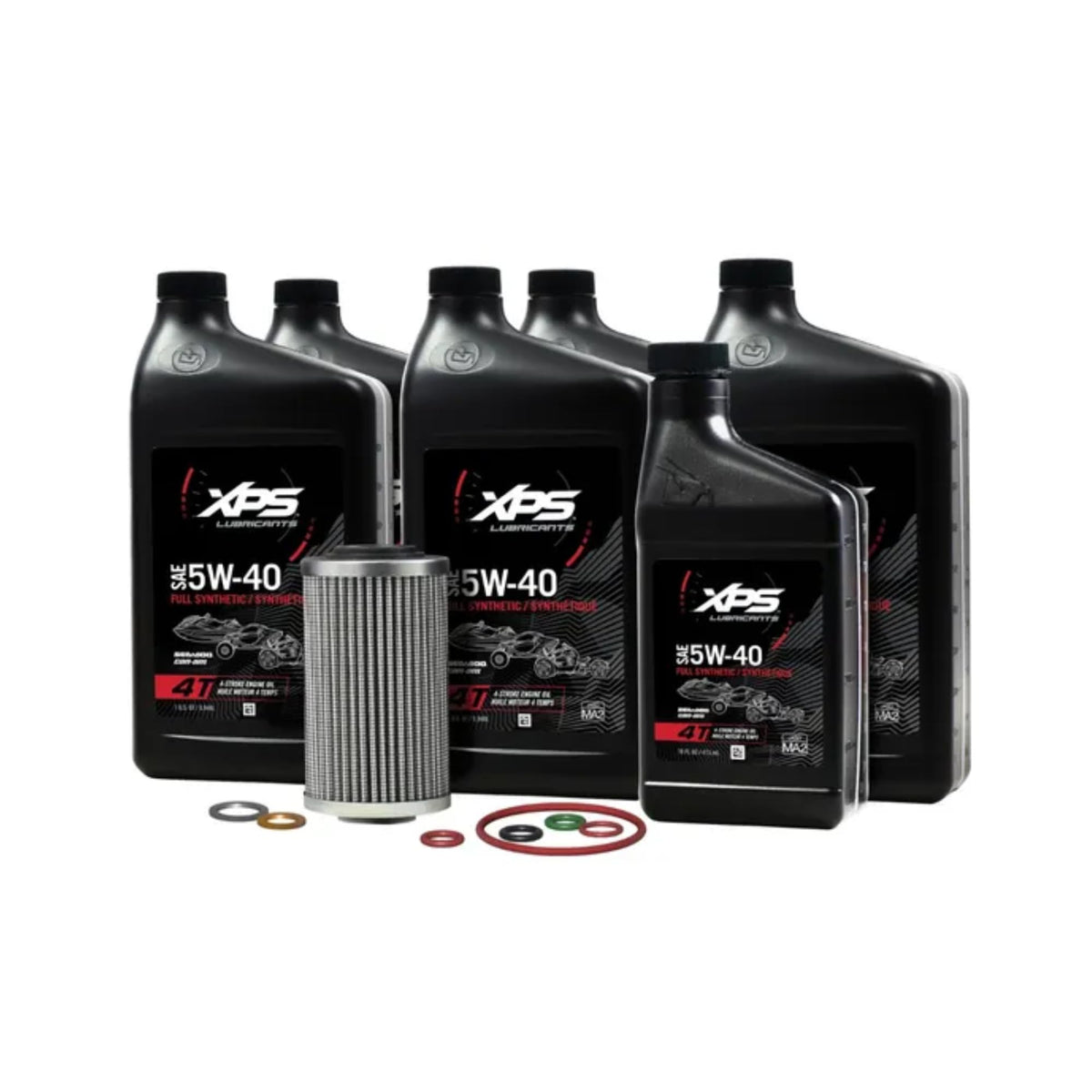 Sea-Doo Can-Am oil kit front packaging showing contents and factory branding for reliable service