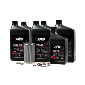 Sea-Doo Can-Am oil kit front packaging showing contents and factory branding for reliable service