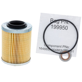 Can-Am oil label 5W-40 viscosity highlighting temperature range performance