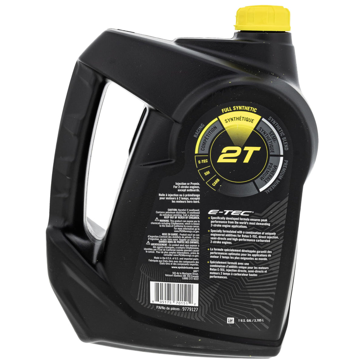 Can‑Am oil being poured into a funnel demonstrating easy servicing benefit