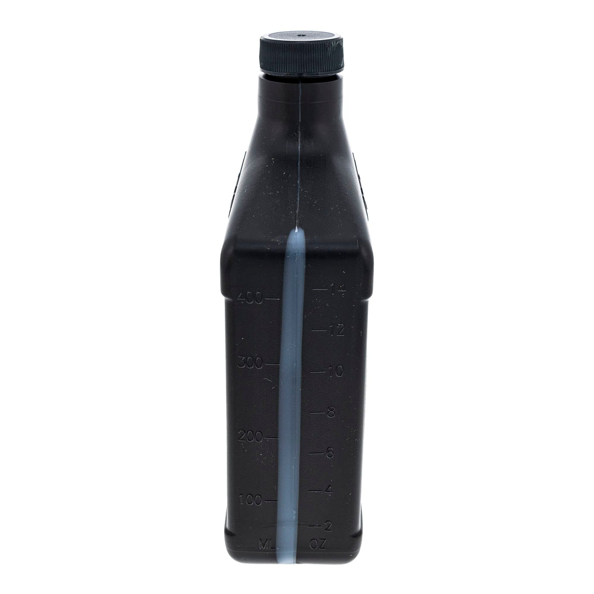 Can-Am bottle and filter beside tape measure showing size comparison for purchase clarity