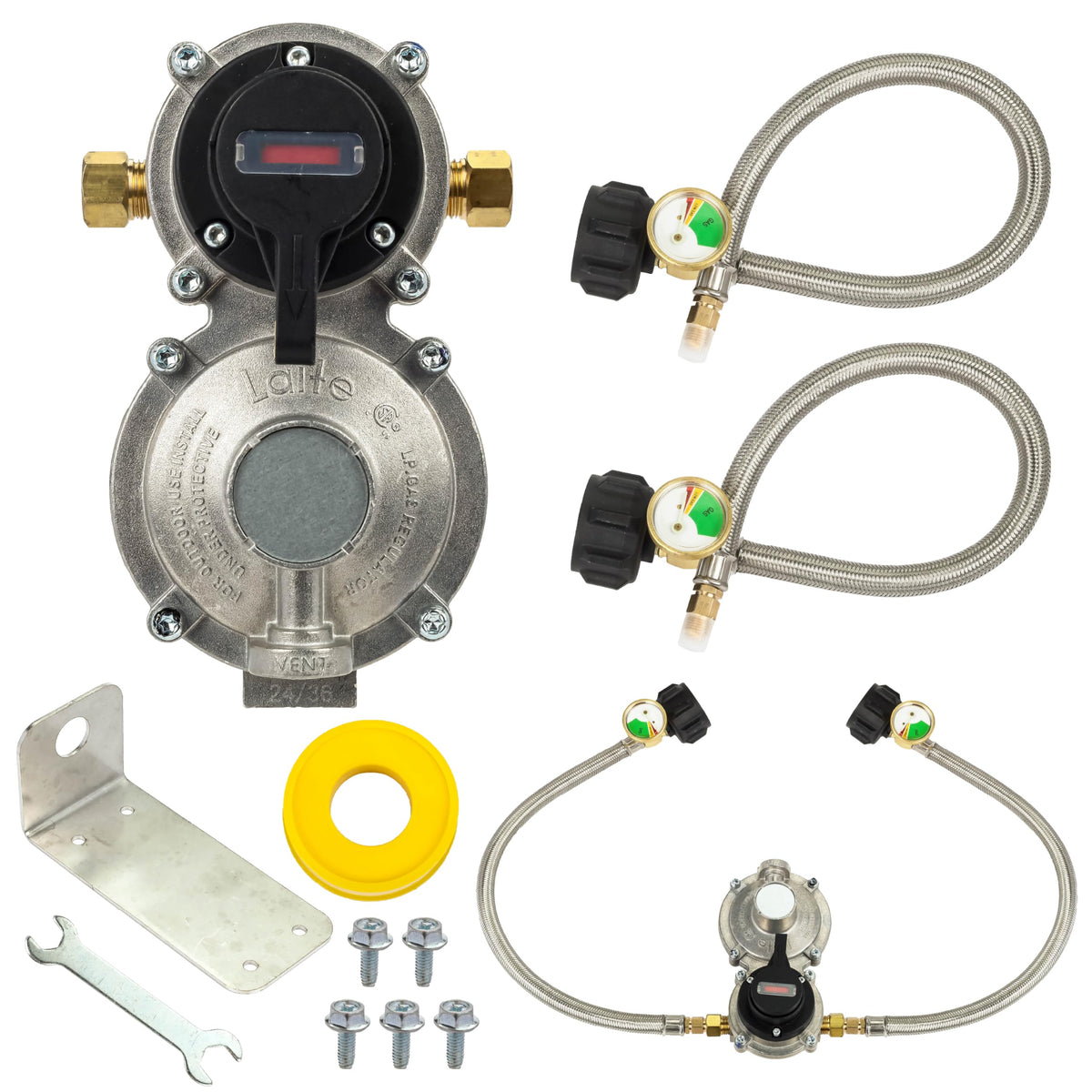 Canamax regulator front view showing compact design and durable construction