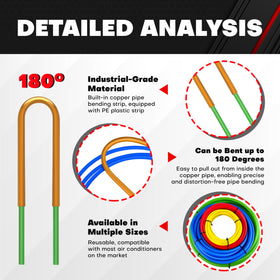 C&T colour-coded strips laid out for fast size identification benefit