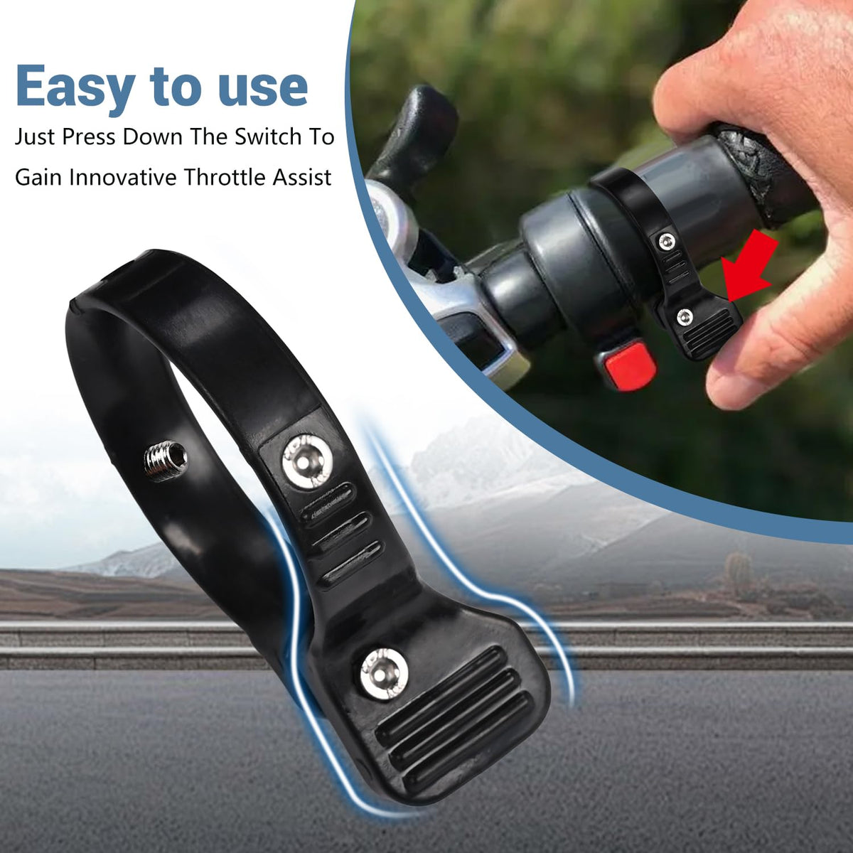 Canitu adapter angle adjustment detail showing customizable thumb position benefit