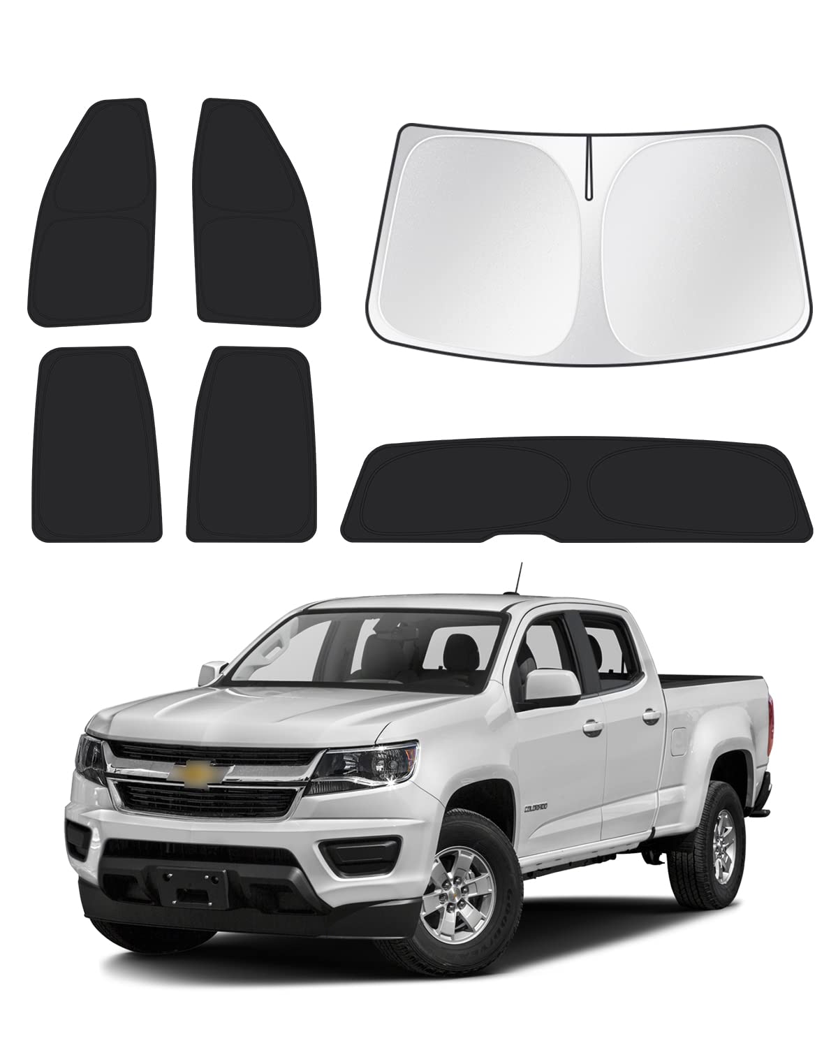 Canvcle front passenger window shade fitted, reduces cabin heat