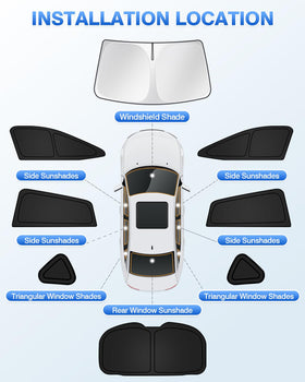 Canvcle folded shades stored in compact bag for easy transport