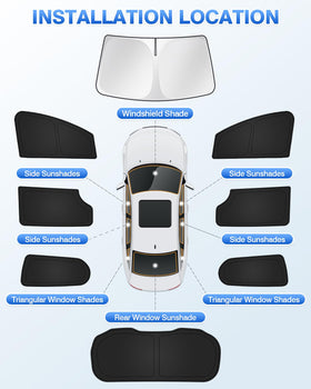 Canvcle folded sunshades in storage bag showing compact, organized transport