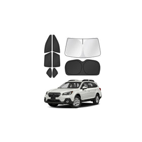 Canvcle front windshield cover shown fitted, reduces heat in cabin