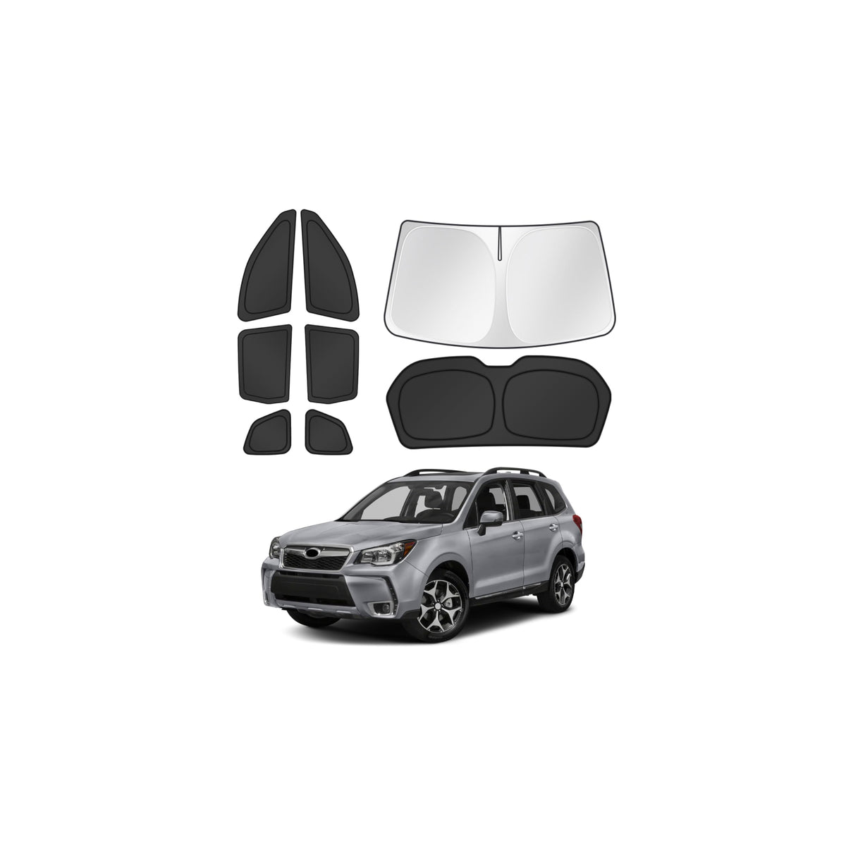 Canvcle front windshield shade blocking heat and UV for cooler cabin