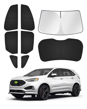 Canvcle front windshield cover showing full fit and cooling benefit