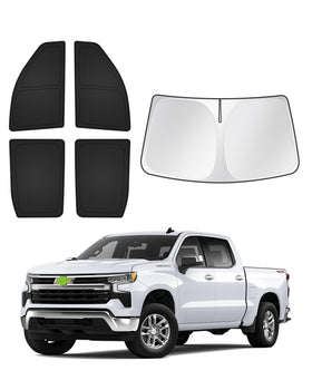 Canvcle front windshield shade installed reducing dashboard heat