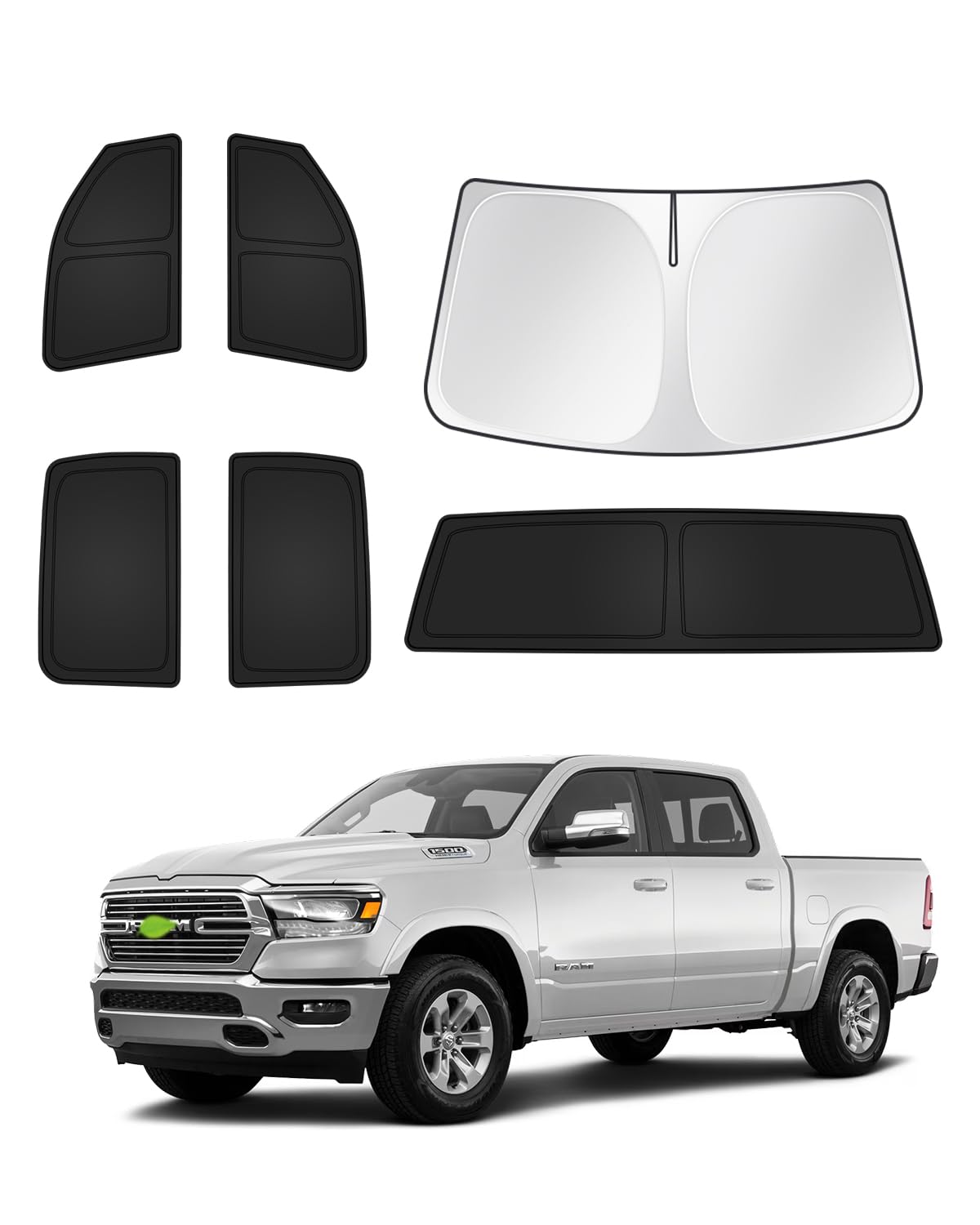 Canvcle front windshield shade installed showing immediate heat reduction