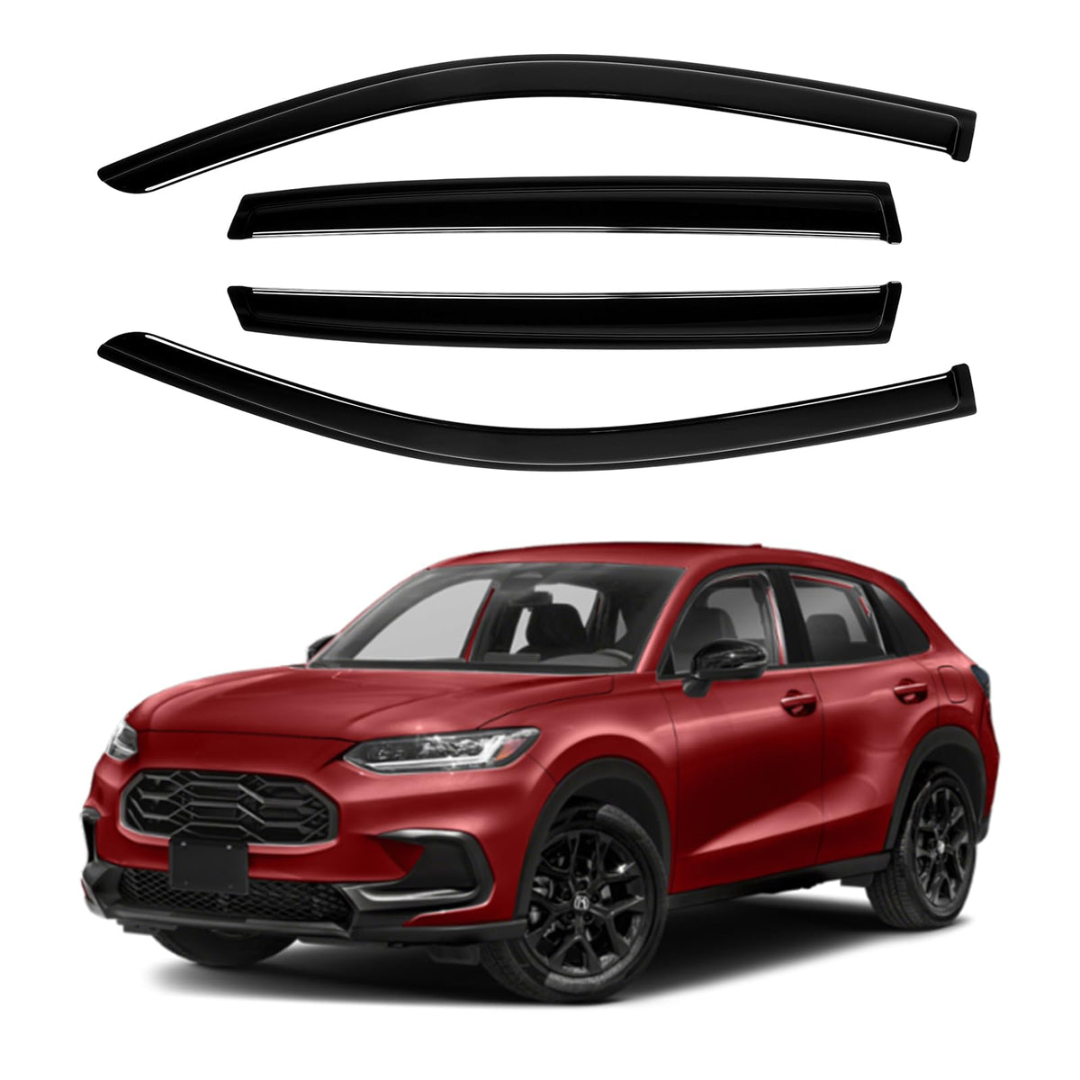 Canvcle front packaging showing visors and fitted look for HR‑V, enhances style