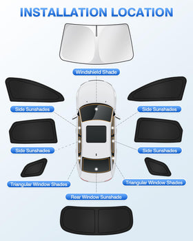 Canvcle shades installed in Kia Sportage during camping offering privacy and darkness