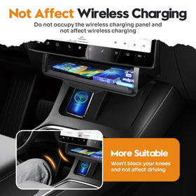 Canvcle open tray with phone and cards showing quick-access benefit