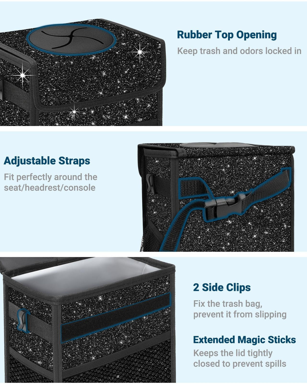 Capolo inner leakproof lining visible to prevent spills and stains