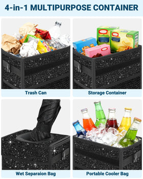 Capolo mesh pocket storage holding tissues and bottles for organization